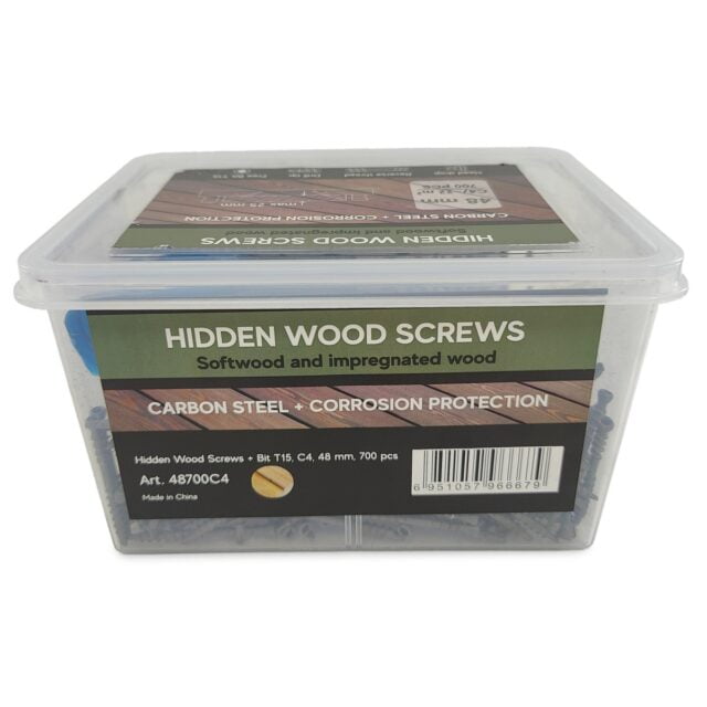 Samorezy dlya terrasy Hidden Wood Screws C4 48 mm 700 sht 3