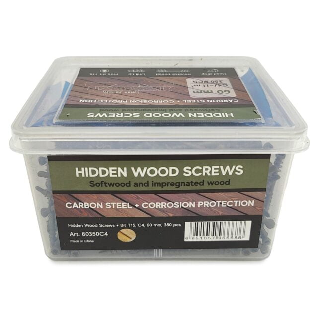 Samorezy dlya terrasy Hidden Wood Screws C4 60 mm 350 sht 3