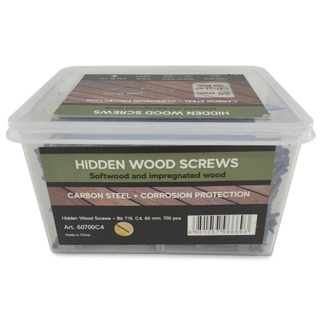 Samorezy dlya terrasy Hidden Wood Screws C4 60 mm 700 sht 3