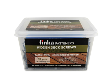 Саморезы для террасы 60мм финка finka hidden deck screws