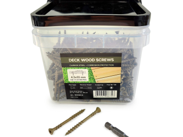 Саморезы для террасной доски Finka Deck Screws C4 4,5x55 мм – надежное крепление для открытых конструкций