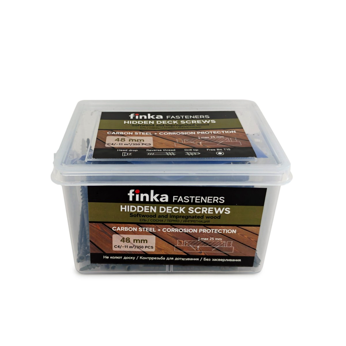 Саморезы Finka Hidden Deck Screws C4 60 mm (350 шт)
