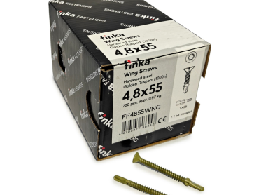 Саморезы дерево-металл Шурупы флюгельные Finka Wing Screws 4,8x55 TX25